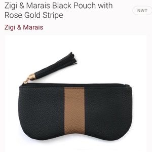 Zigi & Marais Black & Rose Gold Pouch